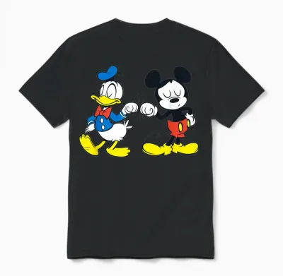 Disney Mickey Mouse and Donald Duck Best Friends Unisex T-Shirt - Black