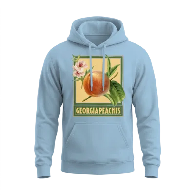 Georgia Peaches / Summer Design Unisex Hoodie - Light Blue