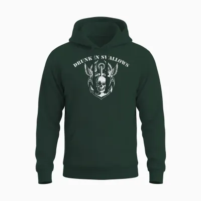 Drunken Swallows - Love St. Pauli Unisex Hoodie - Forest
