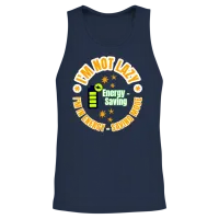 Not Lazy Energy Saving Mode Unisex Tank Top - Navy – 2