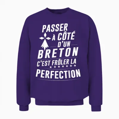 Le Breton Parfait – Gift Idea Funny Brittany Unisex Sweatshirt - Purple