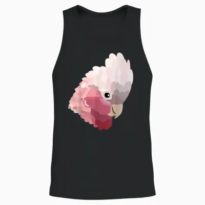Galah Cockatoo (rose Breast Cockatoo) Unisex Tank Top - Black