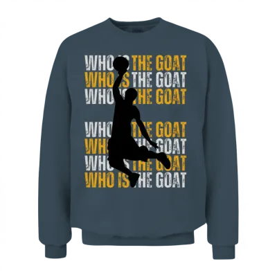 Who Is the Goat Basketball Unisex Sweatshirt - Dark Heather