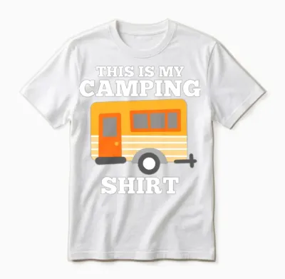 Camping Rv Camper Unisex T-Shirt - White