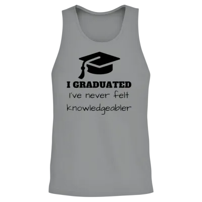 Funny University Graduate School Graduation Gift Unisex Tank Top - Sport Grey
