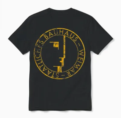 100 Years Bauhaus Design School – Logo 1919 (vintage) Unisex T-Shirt - Black
