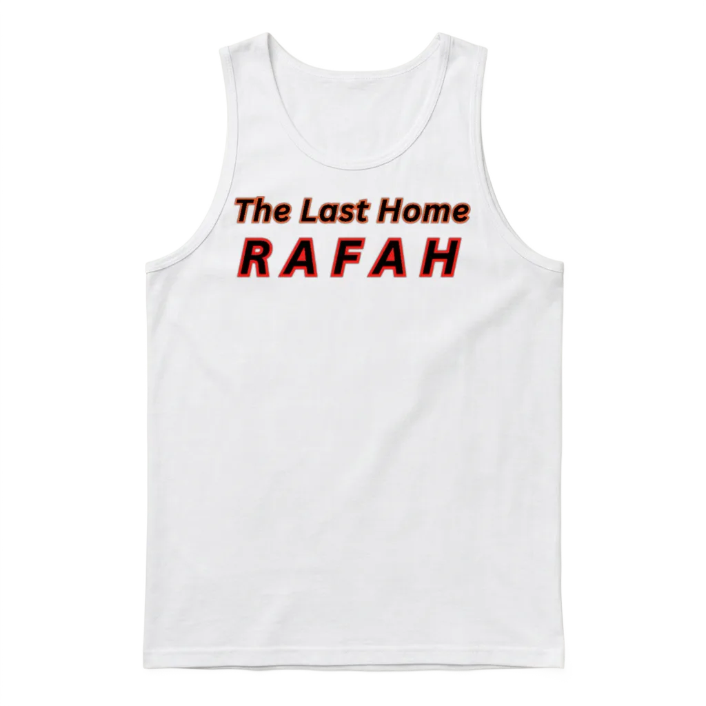 The Last Home Rafah Unisex Tank Top - White