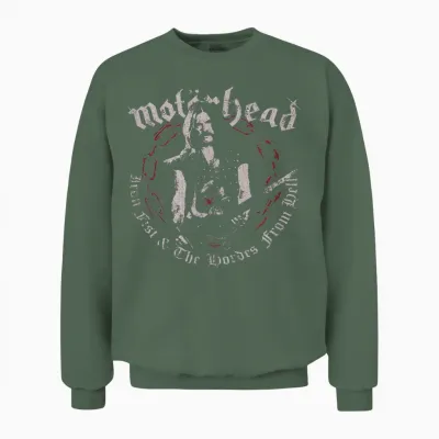Motörhead Iron Fist Lemmy Lordes Unisex Sweatshirt - Military Green