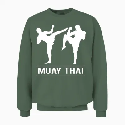 Muay Thai Unisex Sweatshirt - Military Green