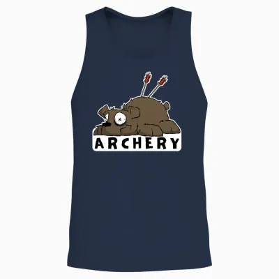 Funny Archery Sticker and Shirt Kilboe Comic Unisex Tank Top - Navy