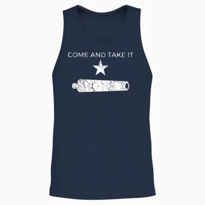 Come and Take It Unisex Tank Top - Navy