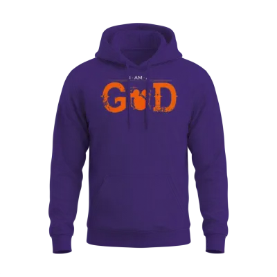 I Am God Legend Drummer Schlagzeug Drums Unisex Hoodie - Purple
