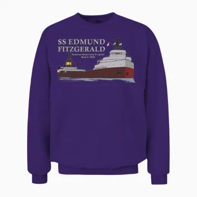 Ss Edmund Fitzgerald Unisex Sweatshirt - Purple