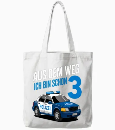 Polizei 3. Geburtstag Aus Dem Weg Ich Bin Schon 3 Tote Bags - White
