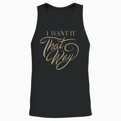 Backstreet Boys – Cursive Iwitw Unisex Tank Top - Black
