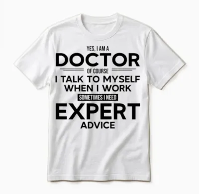 Doctor Sometimes I Need Expert Advice Unisex T-Shirt - White