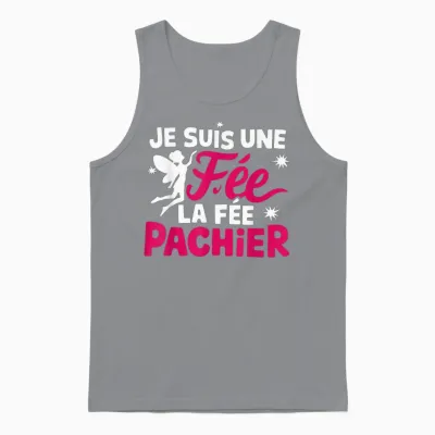 Je Suis Une Fee La Fee Pachier Woman Man Je Suis Une Fée T-Shirt, Black, S Unisex Tank Top - Sport Grey