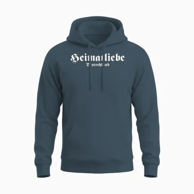 Heimatliebe Germany Patriot Politics Statement Demo T-Shirt, Black Unisex Hoodie - Dark Heather