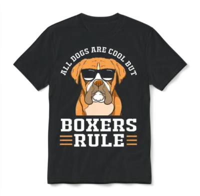 Dog Pun Funny Boxer Dog with Sunglasses Unisex T-Shirt - Black