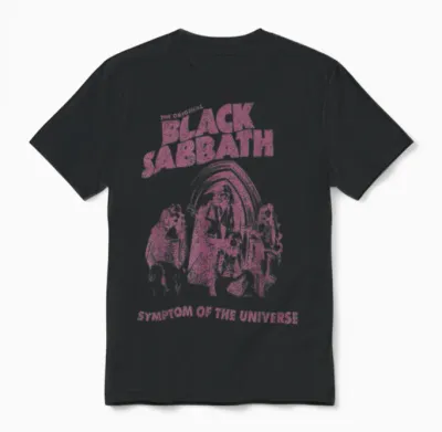 Offizielles Black Sabbath Universe Unisex T-Shirt - Black