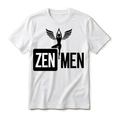 Zen Men Retro Unisex T-Shirt - White