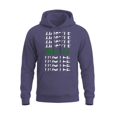 Hustle Unisex Hoodie - Heather Sport Dark Navy