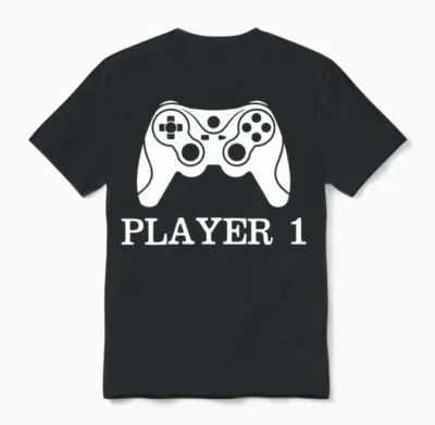 Player 1 Unisex T-Shirt - Black