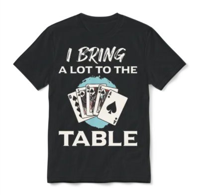 Funny Contract Bridge Player Unisex T-Shirt - Black