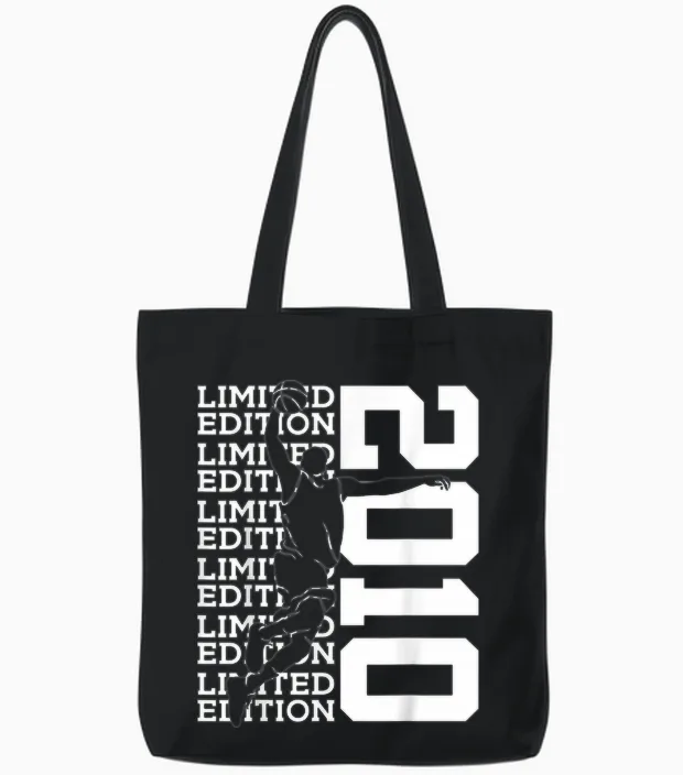 Ballon De Basket édition Limitée 2010 16ème Anniversaire Tote Bags in Black