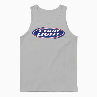 Chud Light Funny Parody Beer Style Humor Unisex Tank Top - Ash