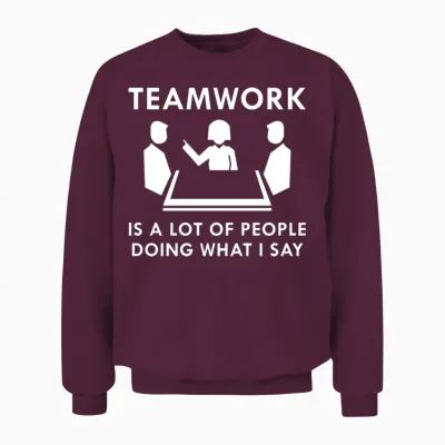 Teamwork Unisex Sweatshirt - Maroon