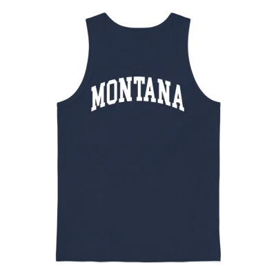 Montana Unisex Tank Top - Navy