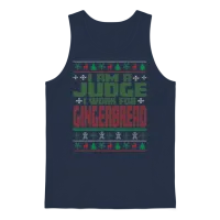 Judge Christmas Saying Unisex Tank Top - Navy – 1