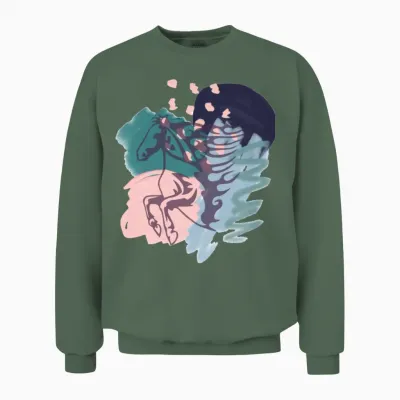 Horse Unisex Sweatshirt - Military Green