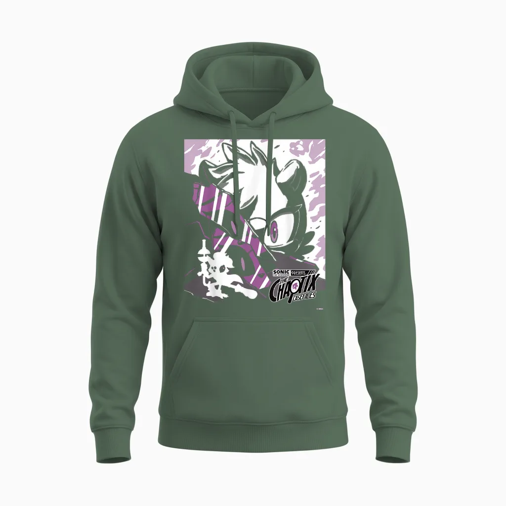 Sonic the Hedgehog Chaotix Casefiles Episode 3 Unisex Hoodie in Military Green