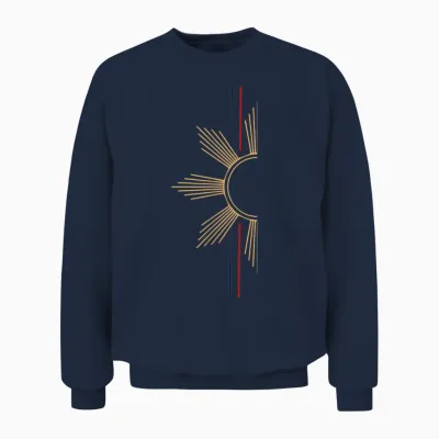 Minimalist Filipino Sun Unisex Sweatshirt - Navy