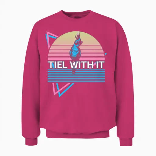 Cockatiel Parrot Retro - Bird Lovers Unisex Sweatshirt in Heliconia