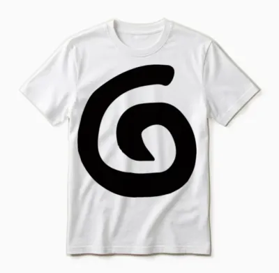 Black Spiral Circle Kinoshita Kazuya Anime Cosplay Unisex T-Shirt - White