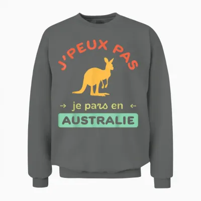 I Can't, I'm Going to Australia Pvt Tourist Unisex Sweatshirt - Graphite Heather