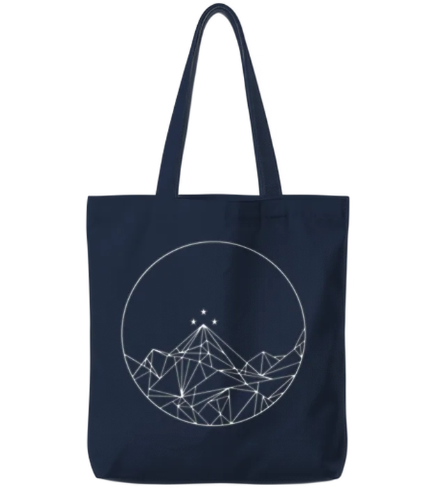 Feyre's Tattoo Two Sided Front and Back Rhysand Tote Bags - Navy