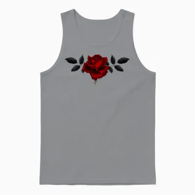 Gothic Rose Unisex Tank Top - Sport Grey