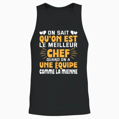 We Know We Are the Best Chef Super Chef Team Unisex Tank Top - Black