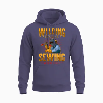 Welder Funny Funny Welding Gift Unisex Hoodie - Heather Sport Dark Navy