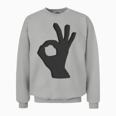 Ok Hand Unisex Sweatshirt - Ash