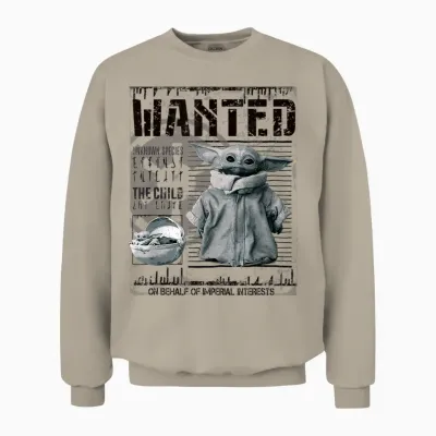 Star Wars Mandalorian Wanted the Child Unisex Sweatshirt - Sand
