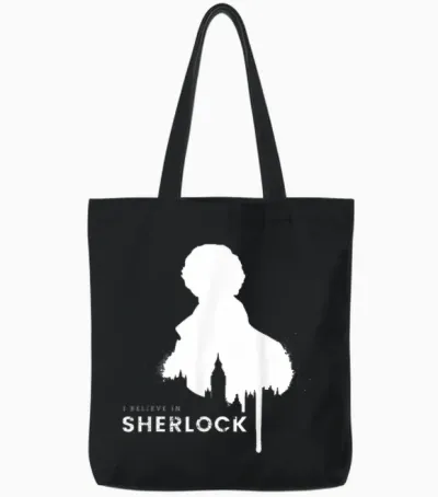Ich Glaube an Sherlock Tote Bags - Black