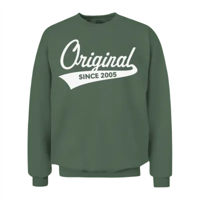 Original Since 2005 (year of Birth, Birthday / W) Unisex Sweatshirt - Military Green