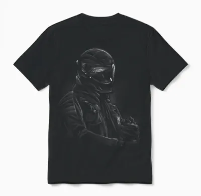 Motorcyclist Motorbike Motorcross Moto Gp Unisex T-Shirt - Black