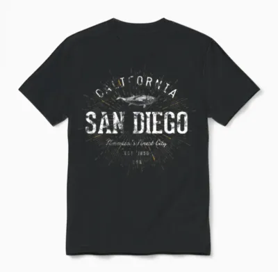 San Diego Unisex T-Shirt - Black