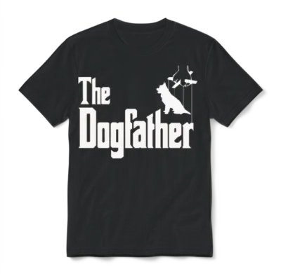 Dog Father Dog Friend Cute Unisex T-Shirt - Black
